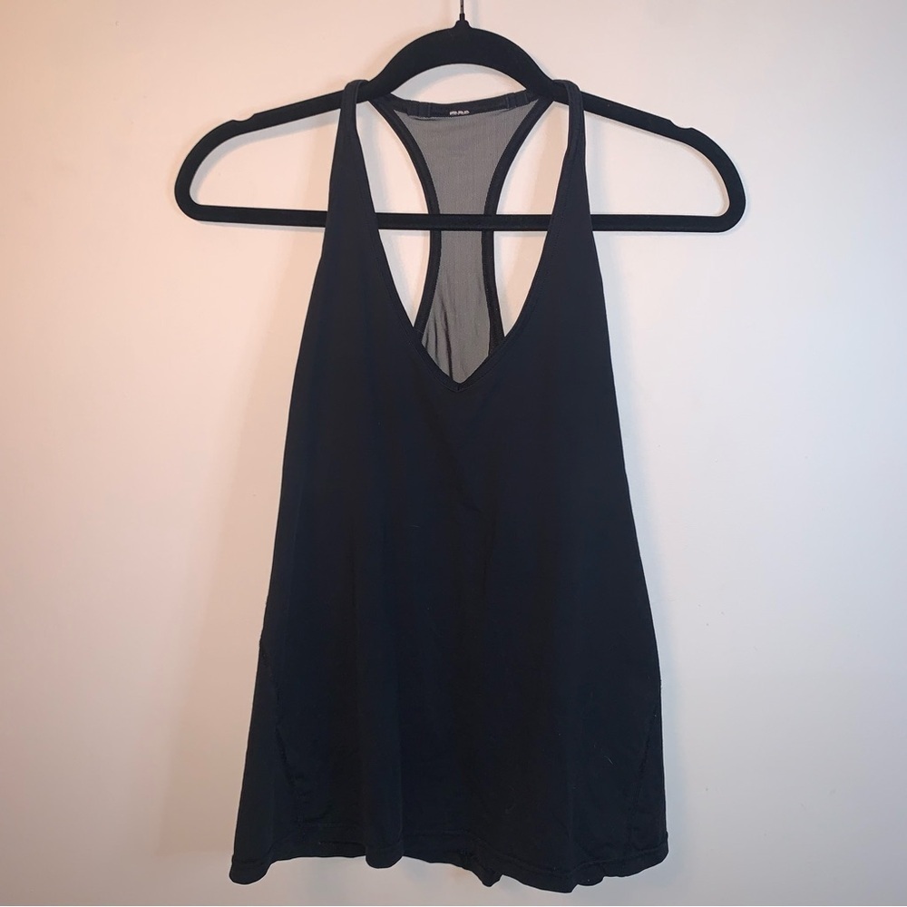 Lululemon Black Tank Mesh Back 8